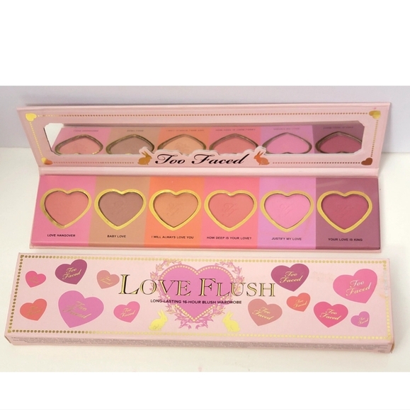 TOO FACED LOVE FLUSH Long-Lasting 16-Hour Blush Wardrobe 6 SHADES (DISCONTINUED)